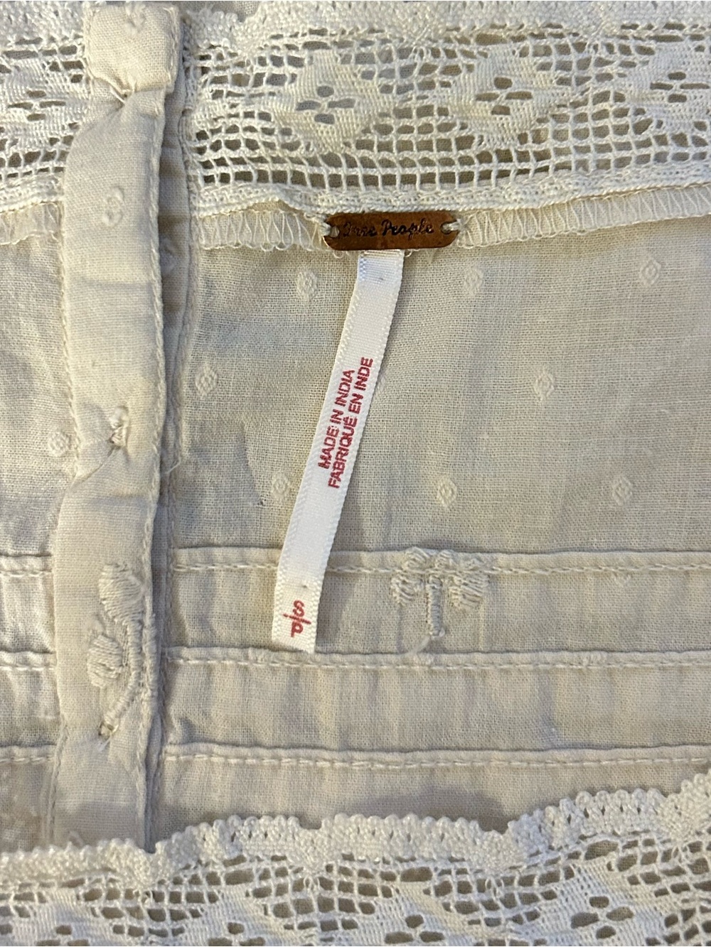 Free People Azalea Lace Tunic in Ivory - Picture 5 of 6
